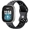 Maledan Sport Bands Compatible for Fitbit SenseSense 2Fitbit Versa 3Versa 4 Bands Men Women Breathable Waterproof Replacement Wristbands for Versa 3Versa 4 Smartwatch Large