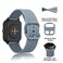 Meliya 3Pack Silicone Bands for TOZO S5S6S3 Smartwatch Bands Soft Silicone Sport Adjustable Replacement Straps for CMF Watch ProPro 2 Women Men BlackBlue GrayCactus