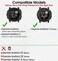 GARTOO Metal Band for Garmin Instinct 12 Solar Watch Bands Instinct 3 45mm Solid Stainless Steel Replacement Wristband Strap Men for Garmin Instinct TacticalTideEsportsSolar Instinct2Black