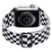 MITERV Stretchy Nylon Loop Bands Compatible with Apple Watch 38mm 40mm 41mm 42mm 44mm 49mm Adjustable Soft Elastics Strap Compatible with Apple Watch SE Ultra iWatch Series 87654321 Black and