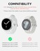 NINKI 22MM Watch Band Adapters for Samsung Watch 8 40mm44mm Strap Galaxy Watch 8 Classic 46MM Band Connector Metal Quick Fit Replaceable Wristband Adapter for Galaxy Watch 8 Bands Connection Black