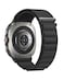 BlackPro Nylon Alpine Loop Band Compatible with Samsung Galaxy Watch Ultra 47mmSoft Braided Elastic Sport Strap for Samsung Watch 7 Ultra Men Black