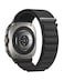 BlackPro Nylon Alpine Loop Band Compatible with Samsung Galaxy Watch Ultra 47mmSoft Braided Elastic Sport Strap for Samsung Watch 7 Ultra Men Black