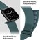 OXWALLEN Sport Loop Nylon Band Compatible with Apple Watch Series 1110987654 SE 321 42mm 41mm 40mm 38mm Adjustable Comfortable Braided Fabric Rugged Strap for iWatch Women Men Pine Green