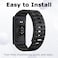 PONATTENO Replacement Band Compatible for Amazfit Helio Strap Soft Breathable Silicone Strap Waterproof Sport Watch band Durable Quick Release Magnetic Buckle Wristband Black