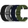 Relting 4 Pack 20mm Elastic Nylon Bands Compatible with Garmin Vivoactive 653 Garmin VenuVenu 2 PlusVivomove 3 Amazfit Bip 3Bip 3 Pro Quick Release Smart Watch Band for Amazfit Active 2
