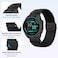 RosMank 20mm Quickfit Braided Watch Band Compatible with Garmin Fenix 8 AMOLED 43mm7S Pro7S6S Pro6S5S5S Plus Nylon Woven Replacement Strap for Approach S70 42mmInstinct 2SDescent Mk3s Black