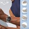 RosMank 22mm Silicone Watch Band Compatible with Amazfit TRex 3 Pro 48mmBalance 2BalanceBip 6Bip 5GTR 4GTR 3GTR 2GTR 47mm Wavy Replacement Strap for Amazfit CheetahStratos 32s White