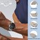 RosMank 22mm Silicone Watch Band Compatible with Amazfit TRex 3 Pro 48mmBalance 2BalanceBip 6Bip 5GTR 4GTR 3GTR 2GTR 47mm Wavy Replacement Strap for Amazfit CheetahStratos 32s White