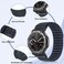 RosMank Wavy Nylon Watch Band Compatible with Amazfit TRex 3 Soft Sport Replacement Strap for Amazfit TRex 3 Blue