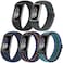 Runostrich Adjustable Elastic Watch Bands Compatible with Fitbit Charge 6Fitbit Charge 5 for Women Men 5 Pack Stretchy Sport Loop Band Soft Nylon Wristband Accessories for Charge 6Charge 5