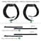 Tasikar 22mm Bands Compatible with Samsung Galaxy Watch 3 45mm Band Silicone Magnetic Clasp Double Sided Wearable Replacement Bracelet Strap for Watch 46mm Black