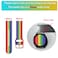 TOOLAIK Rainbow Bands Compatible with Samsung Active 2 Galaxy Watch 3 More 20mm Silicone Watch Bands for Women Men