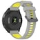 TopPerfekt Band Compatible with Garmin Forerunner 965 Soft Silicone Replacement Watch Band Strap for 965 Smart Watch for Women Men Grey Yellow