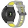 TopPerfekt Band Compatible with Garmin Forerunner 965 Soft Silicone Replacement Watch Band Strap for 965 Smart Watch for Women Men Grey Yellow