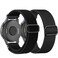 TUCOMO 2 Pack Braided Stretchy Nylon Watch Bands Compatible with Garmin Venu SqVenu Sq 2Venu 2 Plus 20mm Loop Elastic Fabric Straps for Garmin Vivoactive 6Vivoactive 5 Vivoactive 3 Women Men