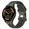 Vancle Bands Compatible with Garmin Forerunner 965 265 255 Watch Band Garmin Vivoactive 4Venu 3Venu 2 Soft Silicone Sport Replacement Strap for Women Men Dark GreenBlack