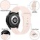 Wanme Bands for Samsung Galaxy Watch 3 Band 41mm Women Men 4 PACK 20mm Soft Silicone Adjustable Sport Strap Replacement Wristbands for Galaxy Watch 3 41mm BlackWineRedWhitePinkSand