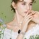 ORATYFAN Wildflower Engraved Bands Compatible with Samsung Galaxy Watch 7 FE 6 4 5 Band 40mm 44mm Galaxy Active 2 20mm Soft Silicone Replacement Strap with Cute Decorative Charms Rings Accessories for