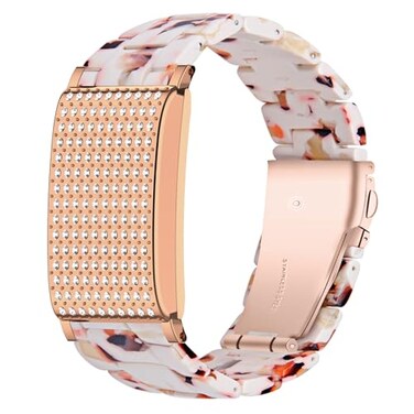 PONATTENO Resin Watch Band Compatible for Whoop 50 Life MG 50 Peak 50 OneWhoop 40 Ultra Light Resin Replacement Strap Breathable Waterproof Wristband Size Adjustable Easy Installation NougatBling Case
