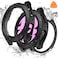 Goton 2 in 1 Waterproof Case for Samsung Galaxy Watch 7 6 5 4 FE 44mm 40mm 360 Protective Hard PC Front Back Bumper with Tempered Glass Screen Protector for Galaxy Watch Cover 6 44mm