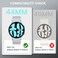 Goton 2 in 1 Waterproof Case for Samsung Galaxy Watch 7 6 5 4 FE 44mm 40mm 360 Protective Hard PC Front Back Bumper with Tempered Glass Screen Protector for Galaxy Watch Cover 6 44mm