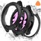 Goton 2 in 1 Waterproof Case for Samsung Galaxy Watch 7 6 5 4 FE 44mm 40mm 360 Protective Hard PC Front Back Bumper with Tempered Glass Screen Protector for Galaxy Watch Cover 6 44mm