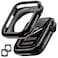 Goton 2 Pack Bumper Case for Apple Watch 42mm No Screen Protector Slim Soft Shockproof Case Cover Bumper Protector Accessories for iWatch Series 11 Series 10 42mm BlackBlack