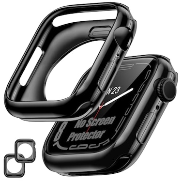 Goton 2 Pack Bumper Case for Apple Watch 42mm No Screen Protector Slim Soft Shockproof Case Cover Bumper Protector Accessories for iWatch Series 11 Series 10 42mm BlackBlack