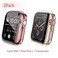 JULK 2Pack 44mm Case for Apple Watch New SE 3 2025 Series SE 65 4 Screen Protector Overall Protective Soft Case TPU HD UltraThin Cover for iWatch 1 Rose Pink 1 Transparent