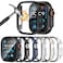 HAANILKYI 6 Pack Case for Apple Watch Ultra 3Ultra 2Ultra 49mm Screen Protector with UltraThin Tempered Glass Full Coverage AntiScratch Hard Face Cover for iWatch 49 mm
