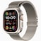 Amizee 2 in 1 Metal Case Compatible with Apple Watch Ultra 321 49mm with Back Cover Rugged Shockproof Protective Bumper Cover for iWatch 49mm Titanium