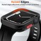 Amizee Rugged Case Compatible with Apple Watch Case Series 987 45mm SE 321 Series 654 44mm Soft TPU Shockproof Bumper Drop Proof Protective Cover Compatible with iWatch Black