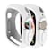 Yrzper Compatible for Apple Watch Ultra 321 49mm Case AllRound Shockproof TPU Silicone Protective Cover Bumper ShockAbsorbing ScratchResistant Case for Women Men White