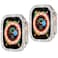 Yrzper Compatible with Apple Watch Ultra 321 49mm Double Row Bling Diamond Case PC Bumper Protective Cases Women Men Crystal Shining Rhinestone Cases Smartwatch Accessories Case 2PACK