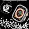 Yrzper Compatible with Apple Watch Ultra 321 49mm Double Row Bling Diamond Case PC Bumper Protective Cases Women Men Crystal Shining Rhinestone Cases Smartwatch Accessories Case Black