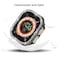 Yrzper Compatible with Apple Watch Ultra 321 49mm Double Row Bling Diamond Case PC Bumper Protective Cases Women Men Crystal Shining Rhinestone Cases Smartwatch Accessories Case Black