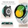 DEALELE 2PACK Case Compatible with Samsung Galaxy Watch 54 44mm Bling SingleRow Diamond PC Protective Case Replacement Watch Cover Bumper 44mm GreenTransparent