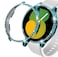 DEALELE 2PACK Case Compatible with Samsung Galaxy Watch 54 44mm Bling SingleRow Diamond PC Protective Case Replacement Watch Cover Bumper 44mm GreenTransparent