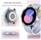DEALELE 2Pack Case Compatible with Samsung Galaxy Watch 54 44mm Bling SingleRow Diamond PC Protective Case Replacement Watch Cover Bumper 44mm RainbowTransparent