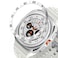 DEALELE Bezel Cover Compatible with Samsung Galaxy Watch Ultra 47mm 20252024 Time Scale Stainless Steel Metal Bezel Ring Adhesive Cover Anti Scratch Protector Accessory Silver