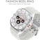 DEALELE Bezel Cover Compatible with Samsung Galaxy Watch Ultra 47mm 20252024 Time Scale Stainless Steel Metal Bezel Ring Adhesive Cover Anti Scratch Protector Accessory Silver