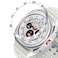 DEALELE Bezel Cover Compatible with Samsung Galaxy Watch Ultra 47mm 20252024 Time Scale Stainless Steel Metal Bezel Ring Adhesive Cover Anti Scratch Protector Accessory Silver