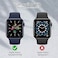 EDIMENS 2 Pack Hard PC Case Compatible with Apple Watch Series 6 SE 54 44mm Women Men Overall PC Case Slim Tempered Glass Screen Protector Protective Cover for Apple iWatch 44mm SE Clear Black
