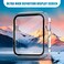 Foamia 2 Pack Case for Apple Watch Screen Protector Hard PC Case with Tempered Glass Protective Cover Guard Bumper Slim Apple Watch Cover for iWatch Series 3 2 1 ClearClear 42mm
