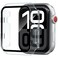Foamia 2 Pack Case for Apple Watch Screen Protector Hard PC Case with Tempered Glass Protective Cover Guard Bumper Slim Apple Watch Cover for iWatch Series 3 2 1 ClearClear 42mm