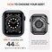 Goton 2 in 1 Waterproof Case for Apple Watch Screen Protector Series 654 SE 321 44mm 360 Protective Glass Face Cover Hard PC Bumper Back Frame for iWatch Accessories 44 mm