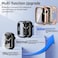 Goton 2 in 1 Waterproof Case for Apple Watch Screen Protector Series 654 SE 321 44mm 360 Protective Glass Face Cover Hard PC Bumper Back Frame for iWatch Accessories 44 mm