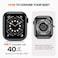 Goton 40mm Waterproof Bling Case for Apple Watch Screen Protector SE 321Series 654 40 mm Sparkling PC Front Bumper Hollow Back for iWatch Cover SplashResistant Easy Install