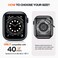 Goton 40mm Waterproof Bling Case for Apple Watch Screen Protector SE 321Series 654 40 mm Sparkling PC Front Bumper Hollow Back for iWatch Cover SplashResistant Easy Install